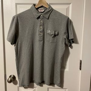 Original Penguin heather gray polo shirt sz XXL